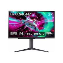 LG Ultragear 27GR93U-B 27" 1 Ms 4 K Pivot Ips 144 Hz Oyuncu Monitörü (Teşhir)