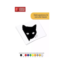Kedi Sticker Oto Motor Laptop Duvar Folyo Sticker 50 X 65 Cm