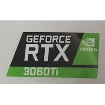 Nvidia Geforce Rtx 3060 Ti Sticker Yatay Etiket D151