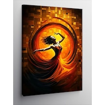 Kanvas Tablo Ateş Ve Kadın Dansı 50cmx70cm