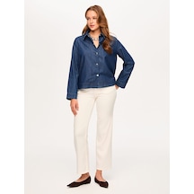 Faik Sönmez Liyoselli Comfort Fıt Jean Ceket S26jck004 Us26jck00427 İndigo