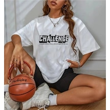 Startmore Unisex Challenge Rahat Kesim Oversize Beyaz