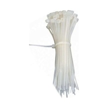 Beyaz Cırtlı Plastik Kelepçe Kablobağı 3,6 300mm 100 Adet