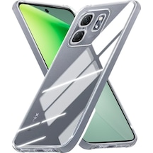 İnfinix Hot 50i / Smart 9 Kılıf Şeffaf Silikon Hibrit Case Kapak Şeffaf