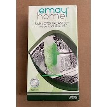Emy Lüx Oto Fırçası Portatif Oto Yıkama Fırçası Paslanmaz Saplı 5pcs