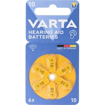 Varta 10 No Kulaklık Ve İşitme Cihazları Pili 6'lı Paket
