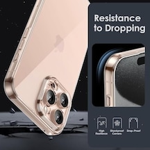 İphone 16 Pro Şeffaf Kılıf, Kamera Korumalı Şeffaf Silikon Kılıf, Kamera Koruyuculu İphone 16 Pro Transparent Kılıf 50 x 22