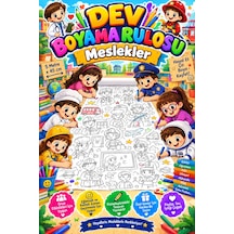 Meslekleri Tanıyalım Kariyer Dev Boyama Kağıdı Boyama Rulosu Büyük Boy 5 Metre - 812241125
