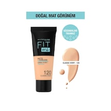 Maybelline New York Fit Me Matte+Poreless Fondöten No:120 Classic Ivory 30 ML