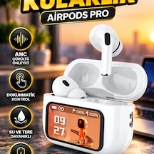 Anc Dokunmatik Bluetooth Kulaklık Powerbank Şarj Kutulu, Su Ve Tere Dayanıklı 00