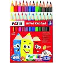 Fatih Kuru Boya 12 Renk Yarım Boy