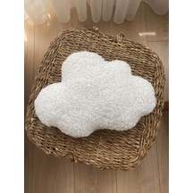 Teddy Bulut Yastık Beyaz Bebek/çocuk Dekoratif Yastık