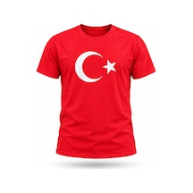 North Whiskers Ay Yıldız Baskılı Kırmızı Unisex Tişört 29 Ekim Cumhuriyet Bayramı Bisiklet Yaka Kısa Kollu Lacivert - 938102851 Lacivert - 938102851 Lacivert