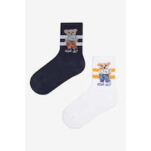 Penti Erkek Çocuk Cool Bear 2li Çok Renkli Tenis Soket Çorap Çok Renkli Çok Renkli