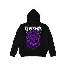 Tarzsokak Geisha V2 Oversize Unisex Kapüşonlu Sweatshirt Hoodie Siyah