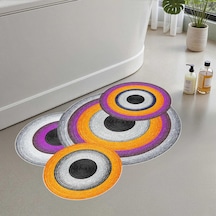 Monnhein Banyo Paspası, Yumuşak Banyo Halısı, Kaymaz Dot Tabanlı, Su Emici, Makinede Yıkanabilir - 50 X 80 Cm Diğer