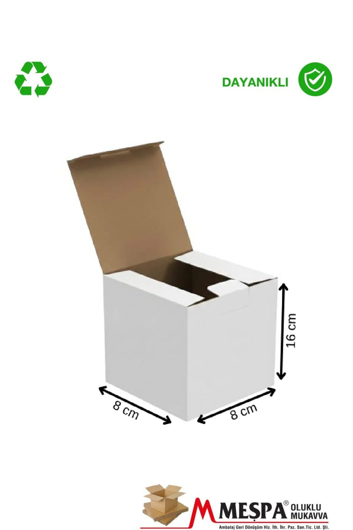 8x8x16 Cm Beyaz Kargo Kutusu 25 Adet Karton Ürün Gönderim Ve Paketleme Kutusu 25 Adet