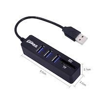 Combo 3 Port Usb 2.0 Hub + Tf / Sd Kart Okuyucu