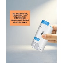 Taşınabilir Led Cep Mikroskop 80-200 Kat Büyütme