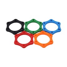 Jeemson 5 Adet 35mm Gümüş Mikrofon Kaydırma Engelleyici Halka - 6 Köşeli Kayma Ve Çarpma Koruması