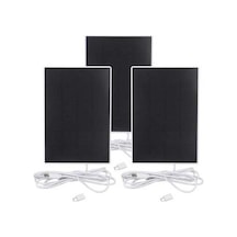 Besthome1 Dream011 2/3 Adet Beyaz Güneş Panelleri, Dış Mekan Kameralar & Fanlar İçin Şarj Power Bank Uyumlu Type C Usb