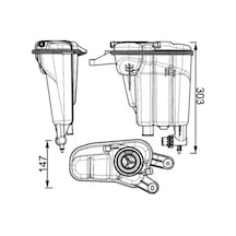 Audi Q5 Yedek Su Deposu 2.0 Tfsi 2009-2012 Caeb Cdnc Mahle Crt95000s