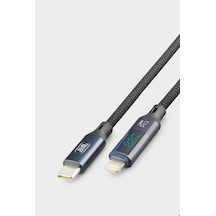Subzero Cl151 27w Pd Type-c Lightning Led Göstergeli Hasır Hızlı Şarj Data Kablosu