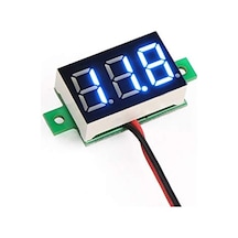 Dijital Mini Dc Voltaj Göstergesi Voltmetre Mavi Display 0-100v
