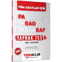 Yediiklim Yayınları Tüm Adaylar İçin Paragraf Çek Kopart Yaprak Test