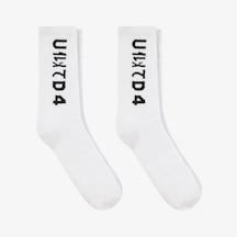 Unıted4 Unisex Beyaz 2'li Çorap U2ss70002