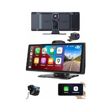 Tr Yamanhobi,android Ve İos Uyumlu Ön Arka Çift Kameralı Araç Ekranı Dokunmatik Carplay