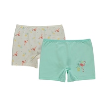 Civil Girls Flamingo 2-12 Yaş Kız Çocuk 2'li Boxer - Standart Çok Renkli