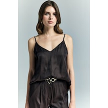 Tosca Askılı Bluz - Kahve-137214 kahve