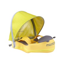 Sarı Mambobaby Sevimli Bebek Yüzme Şamandırası Şişme Olmayan Bebek Yüzme Şamandırası Yumuşak Su Geçirmez Cilt Dostu With Canopy Sarı