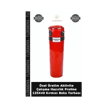 Özel Üretim Aktivite Çalışma Hazırlık Proline 135x40 Kırmızı Boks Torbası