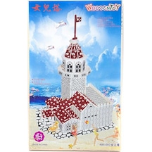3D Büyük Boy Ahşap Kız Kulesi Maketi Puzzle - Wooden Puzzle Lego