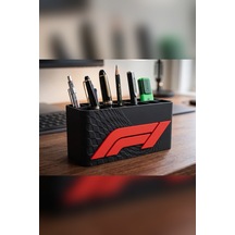 Zeroxo Yarış Temalı Masaüstü Kalemlik Organizer 14x7 Cm Petek Desenli Çok Renkli