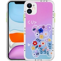 Xemu Apple Uyumlu iPhone 11 Kamera Korumalı Desenli Sert Hess Kılıf-no10 No10