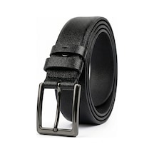 Onz Hakiki Deri Siyah Erkek Spor Kemer - Kot Ve Jeans Pantolon Uyumlu 4.5 Cm - Kemer Kot 03 125