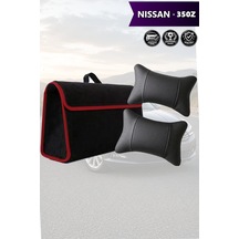 Nissan 350z Uyumlu Bagaj Çantası Siyah Renk Koltuk Yastığı Lüks Model