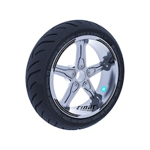 Double Stripe Tasarımlı Jet Siyah Jant Şeridi Sticker Çınar Extreme