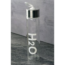 Tohana metal Kapaklı Cam Matara 450 ml Beyaz H2O81455