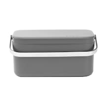 Brabantia Çöp Kutusu, Plastik/paslanmaz Çelik, Koyu Gri, 22 X 13 X 11 Cm, 1 Birim Diğer