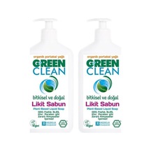 U Green Clean Organik Portakal Yağlı Bitkisel Likit Sabun 500 ML x 2
