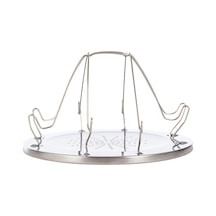 Springsun Katlanabilir Paslanmaz Çelik Ekmek Kızartma Makinesi - 4 Dilim - Kamp & Seyahat Gümüş