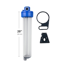 20"-1" Alttan Tahliyeli Daire Girişi Su Arıtma 20" Filtre Kabı
