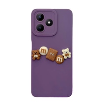 Realme Note 50 / C53 Kılıf 3d M Bear Kamera Korumalı Silikon Kapak