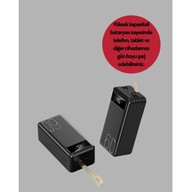 Tüm Cihazlarla Uyumlu Led Fenerli 4 Çıkışlı Powerbank Çoklu