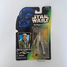 Han Solo İn Endor Gear With Blaster Pistol Figure Star Wars The