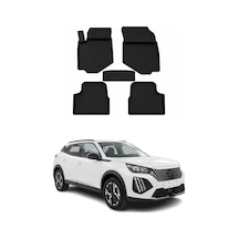 Peugeot 2008 - 3 2024-2026 Uyumlu 4d Havuzlu Paspas Kauçuk Siyah 5 Parça
